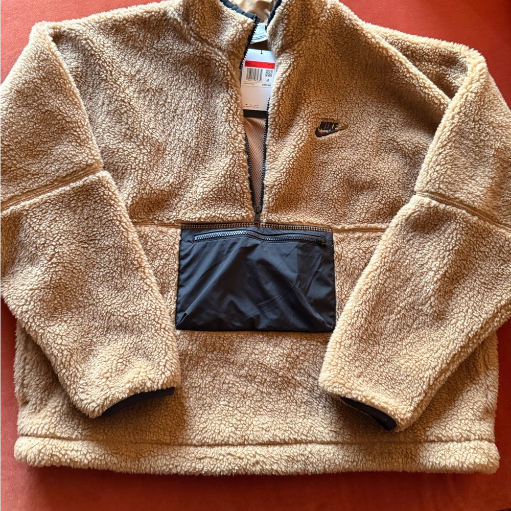 Nike Brown Sherpa Jacket